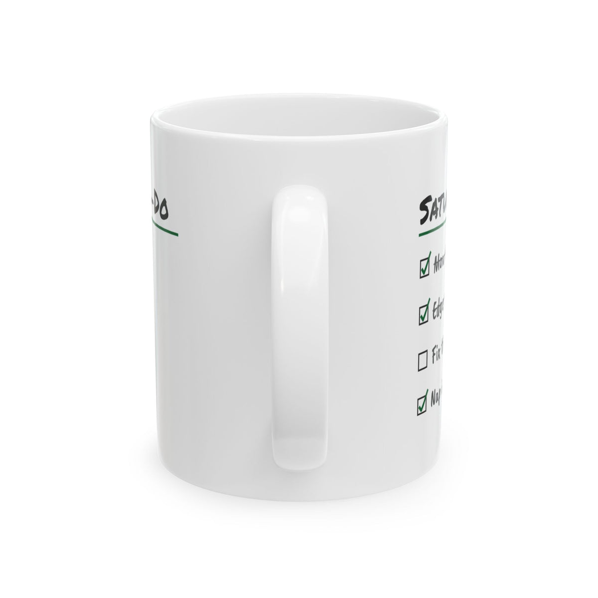 Saturday Checklist Coffee Mug Nap In Garage For Dad