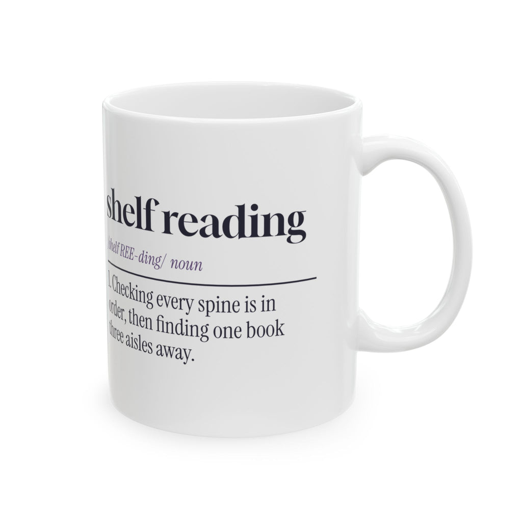 Funny Librarian Coffee Mug Shelf Reading Dictionary Definition