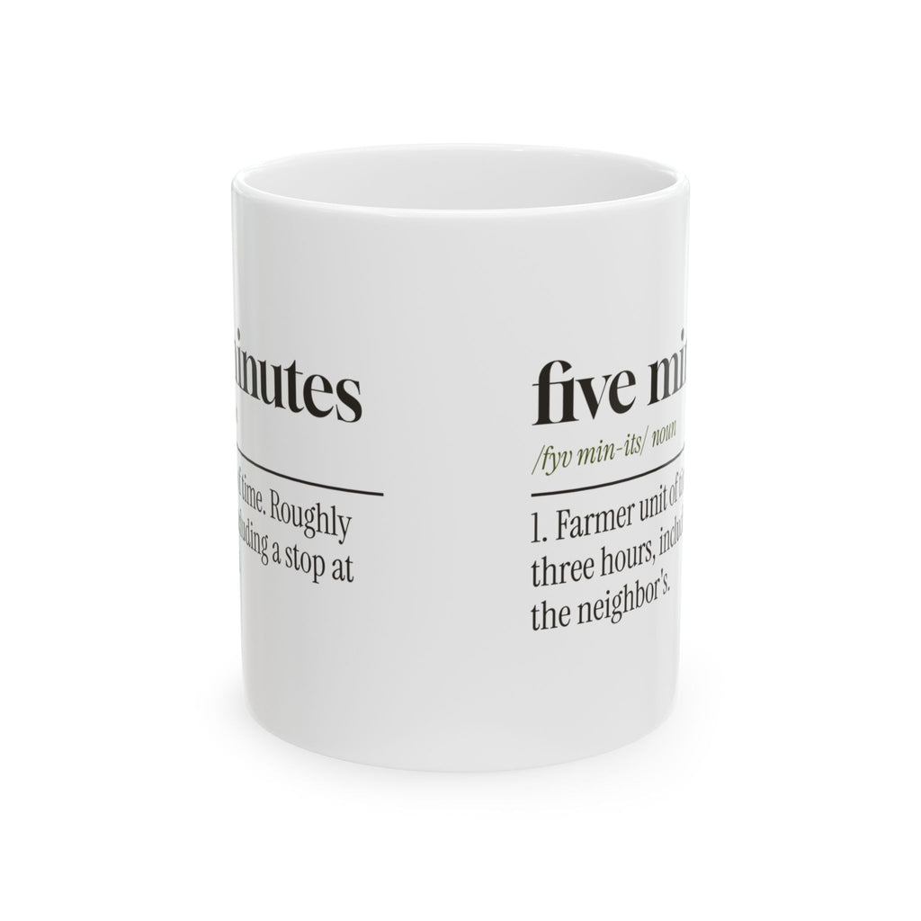 Funny Farmer Dad Mug Farmer Five Minutes Definition For Farmers