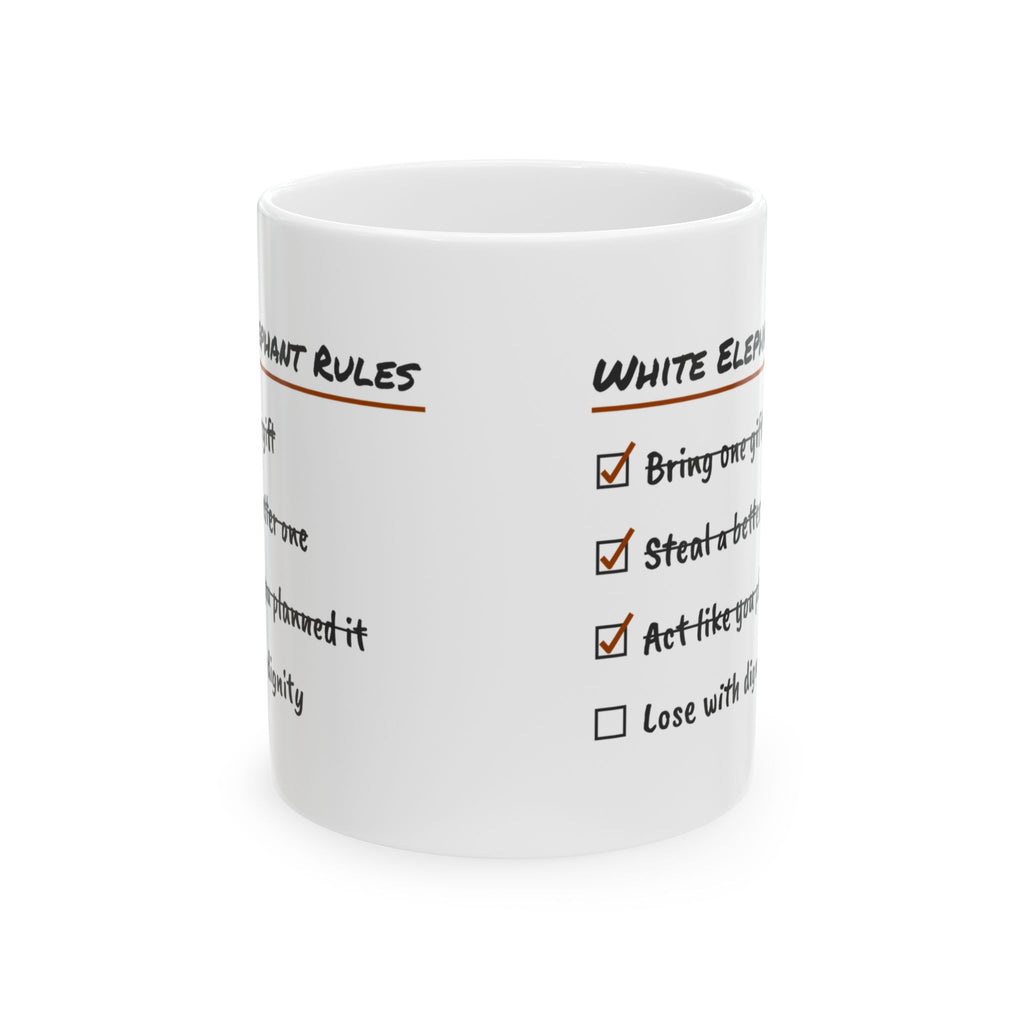 White Elephant Coffee Mug Steal a Better One