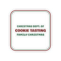 Funny Family Christmas Sticker Dept Of Cookie Tasting Matching Set