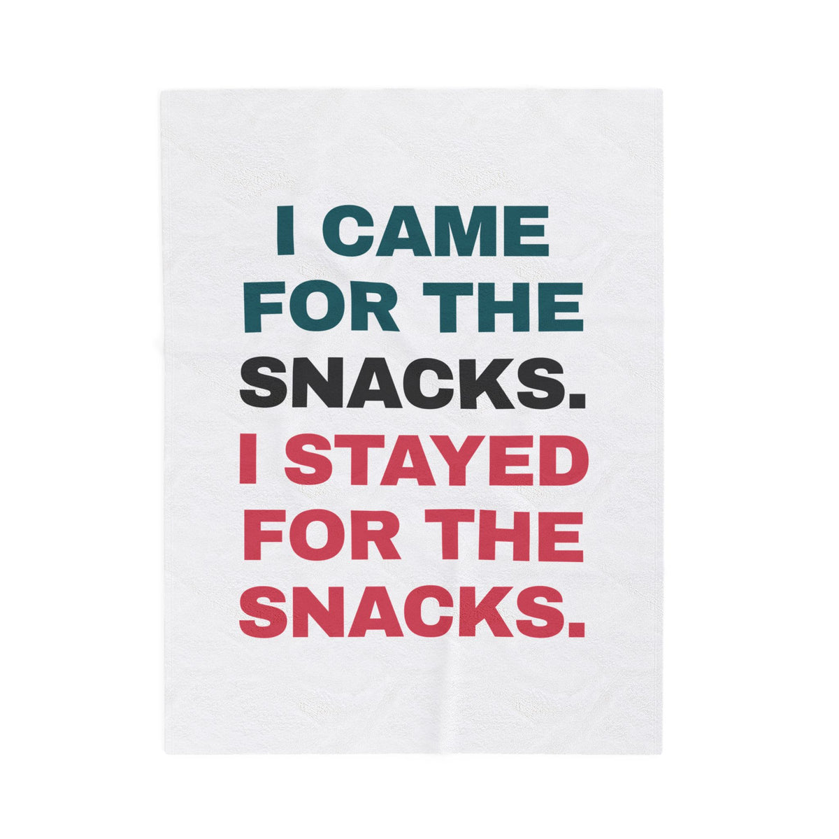 Funny Snack Lover Throw Blanket I Came For The Snacks