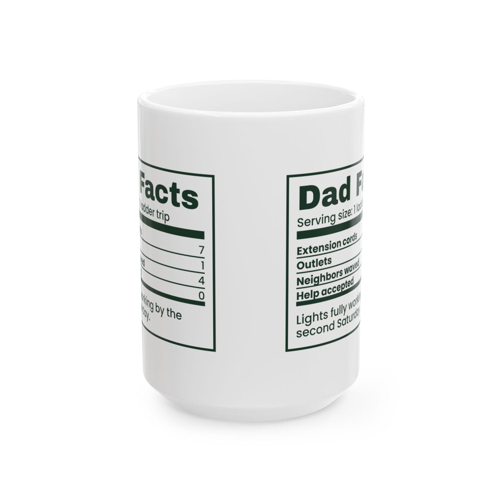 Funny Christmas Coffee Mug Dad Facts Extension Cords 7 For Dad