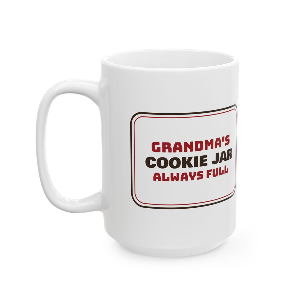 Christmas Coffee Mug For Grandma Grandma's Cookie Jar Always Full