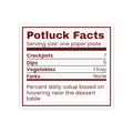 Funny Office Christmas Sticker Potluck Facts Forks None For Coworkers