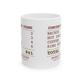 Funny Baseball Mom Coffee Mug Concession Stand Receipt