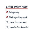 Funny Office Christmas Sticker Office Party Prep Checklist