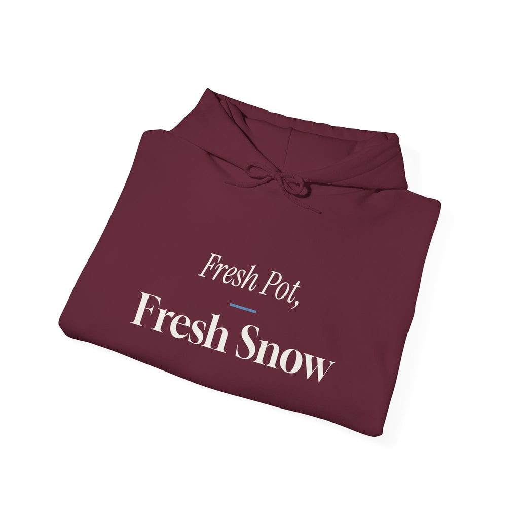 Christmas Hoodie Fresh Pot Fresh Snow Winter Morning