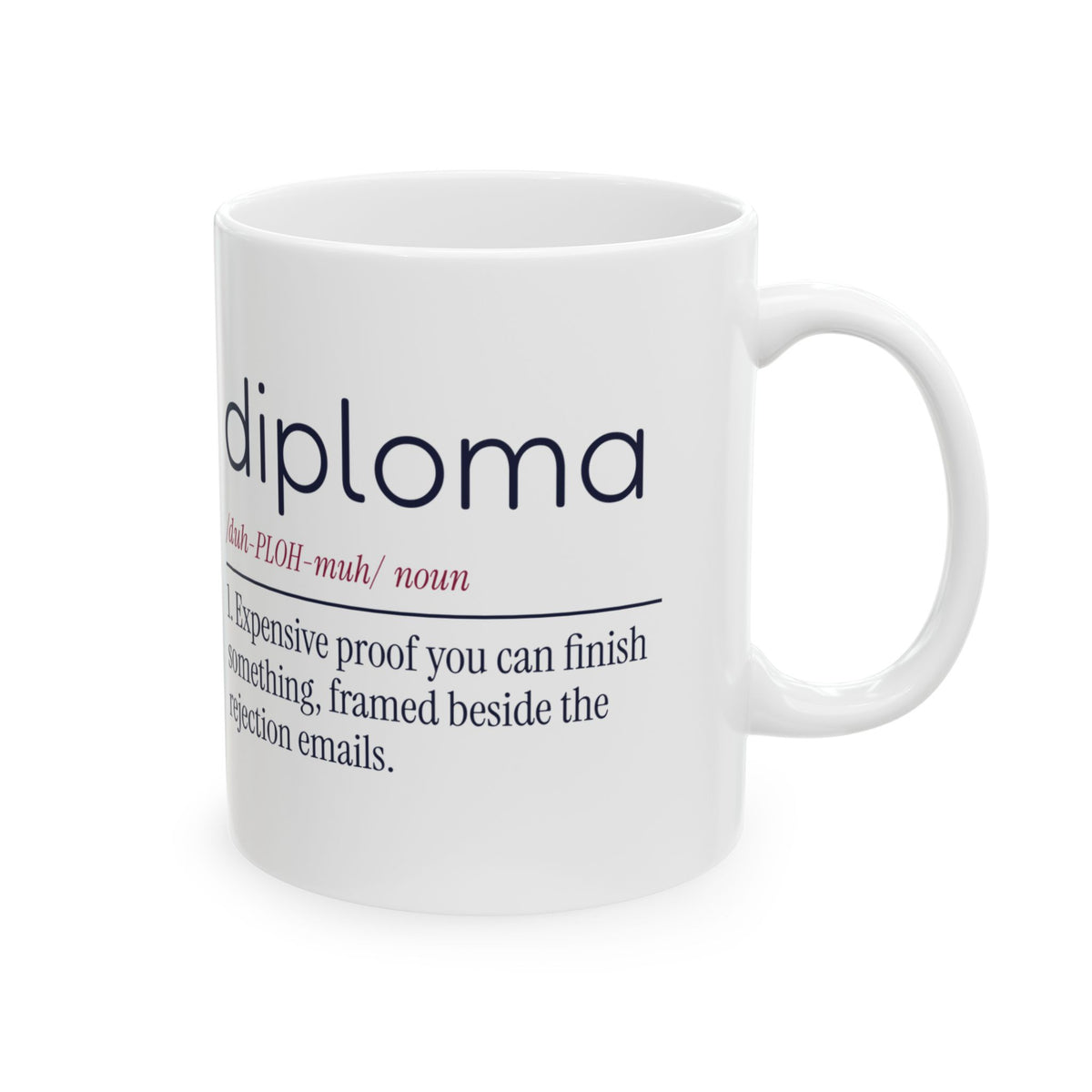 Funny Graduate Coffee Mug Diploma Definition For College Grads