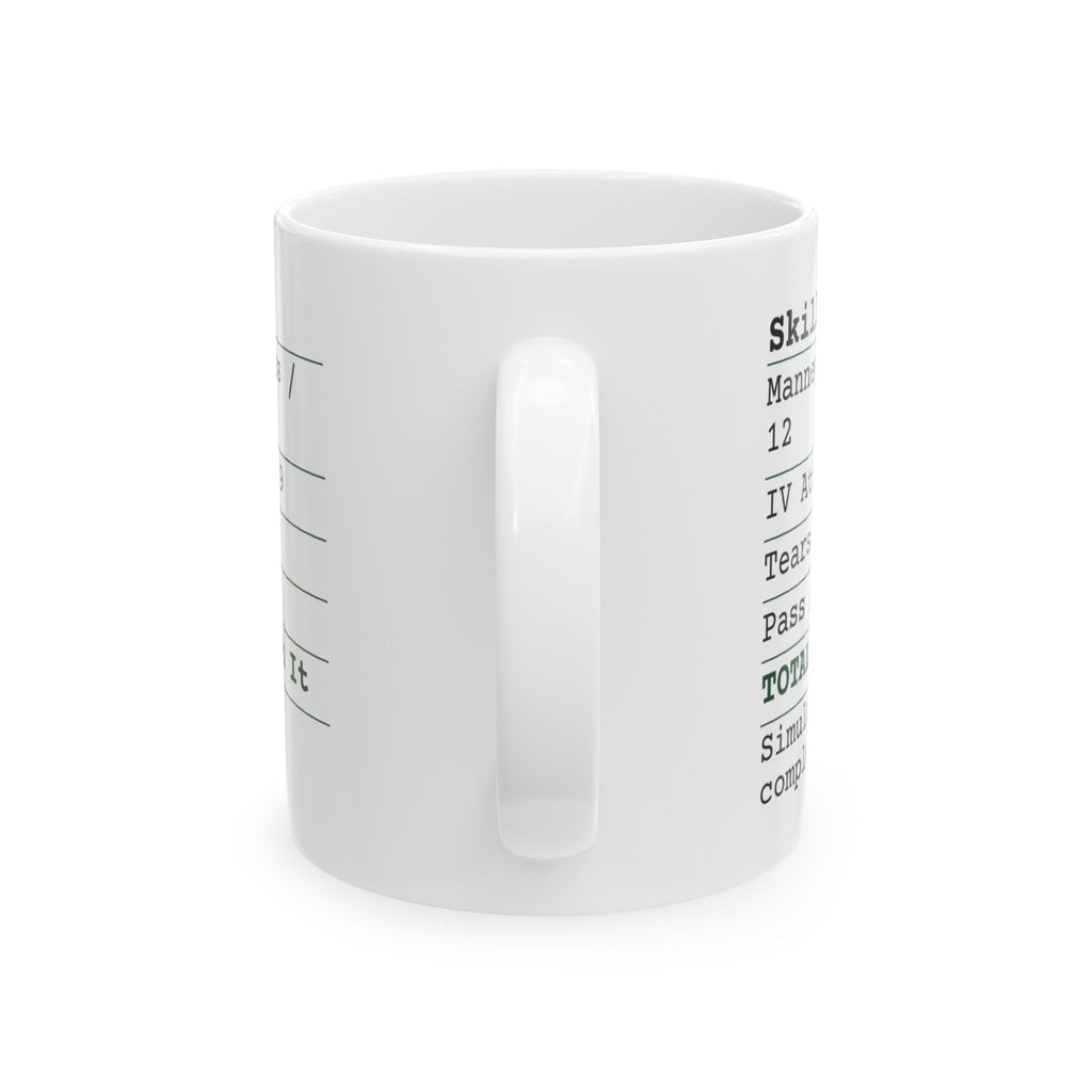 Funny Nursing Mug Skills Lab Receipt Itemized