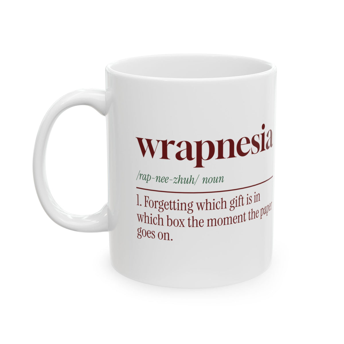 Funny Christmas Wrapping Coffee Mug Wrapnesia Dictionary Definition