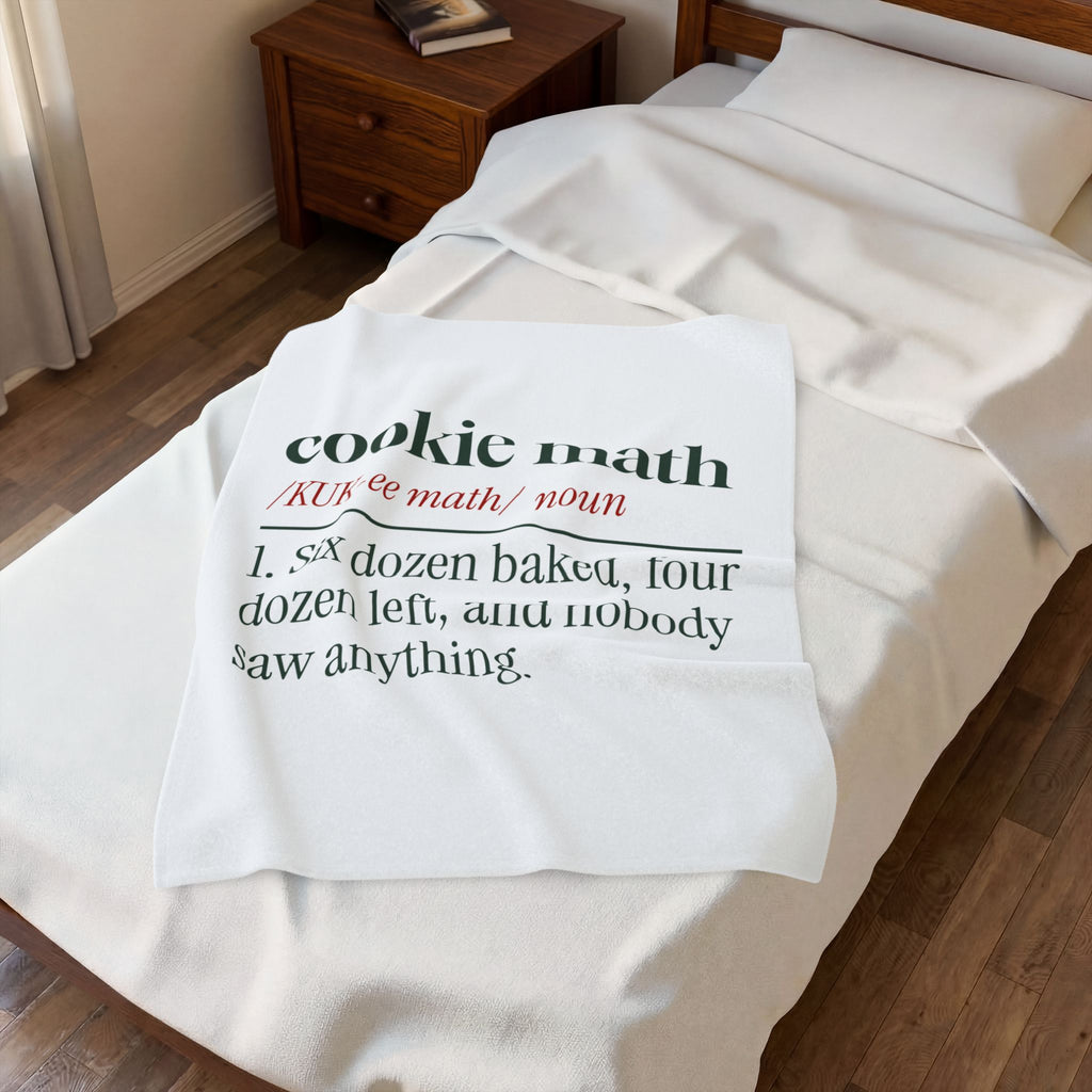 Funny Christmas Baking Throw Blanket Cookie Math Definition For Bakers