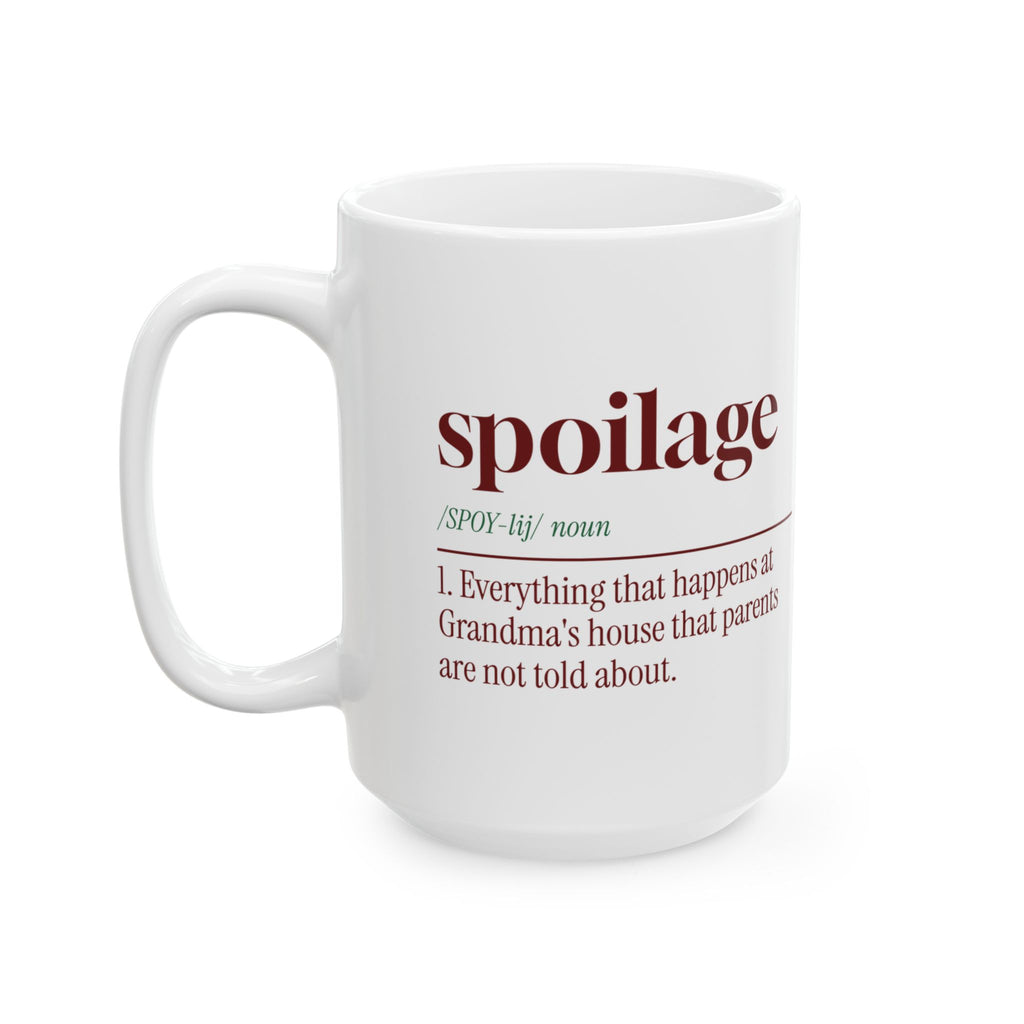 Funny Christmas Grandma Coffee Mug Spoilage Dictionary Definition