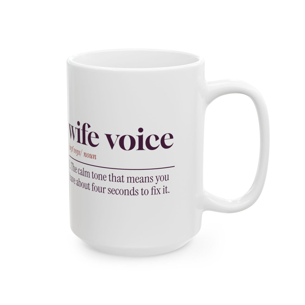 Funny Wife Coffee Mug Wife Voice Dictionary Definition
