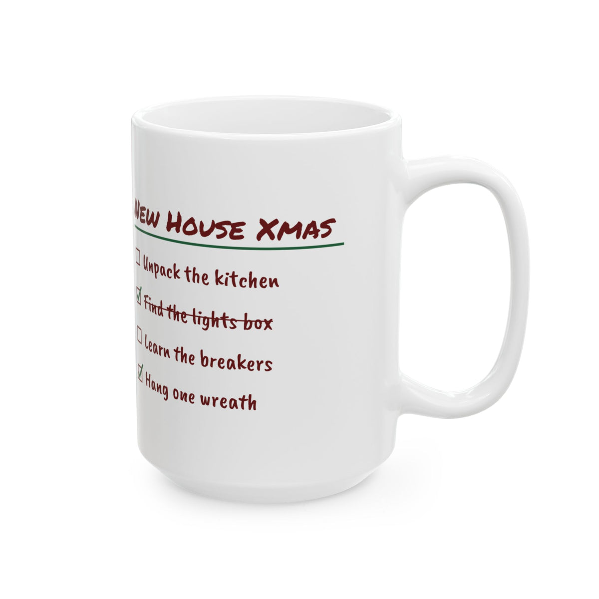 Funny Christmas Coffee Mug Learn The Breakers Hang One Wreath New House