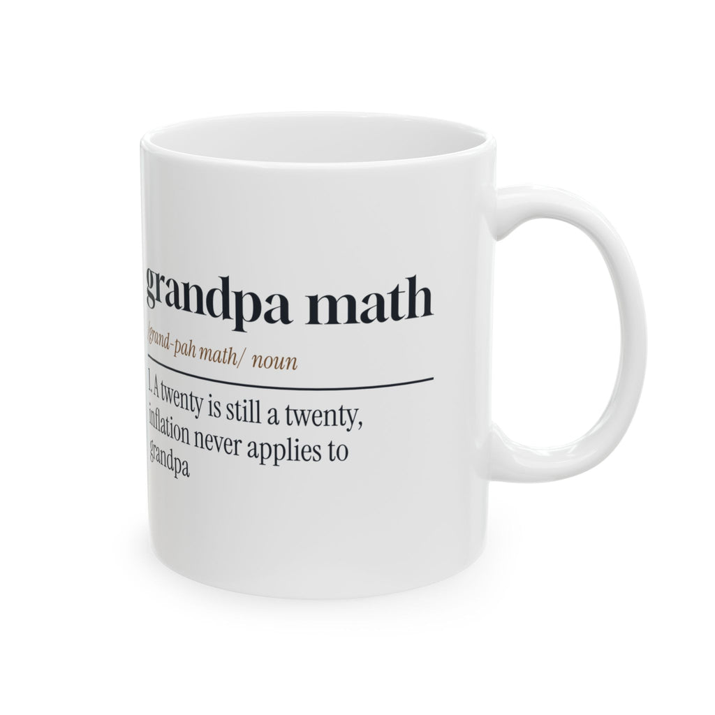 Funny Grandpa Math Dictionary Coffee Mug For Grandpa