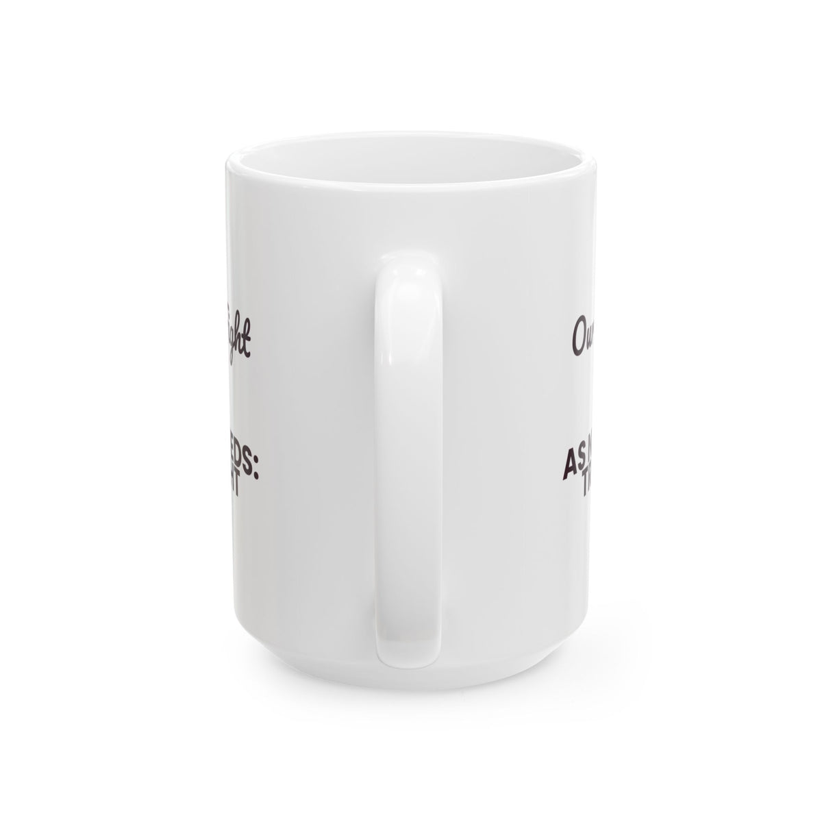 Funny Newlywed Christmas Coffee Mug Our First Fight Was Tree Height