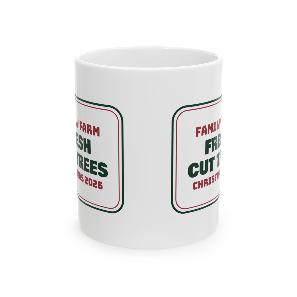 Fresh Cut Christmas Trees Farm Sign Coffee Mug For Cozy Mornings
