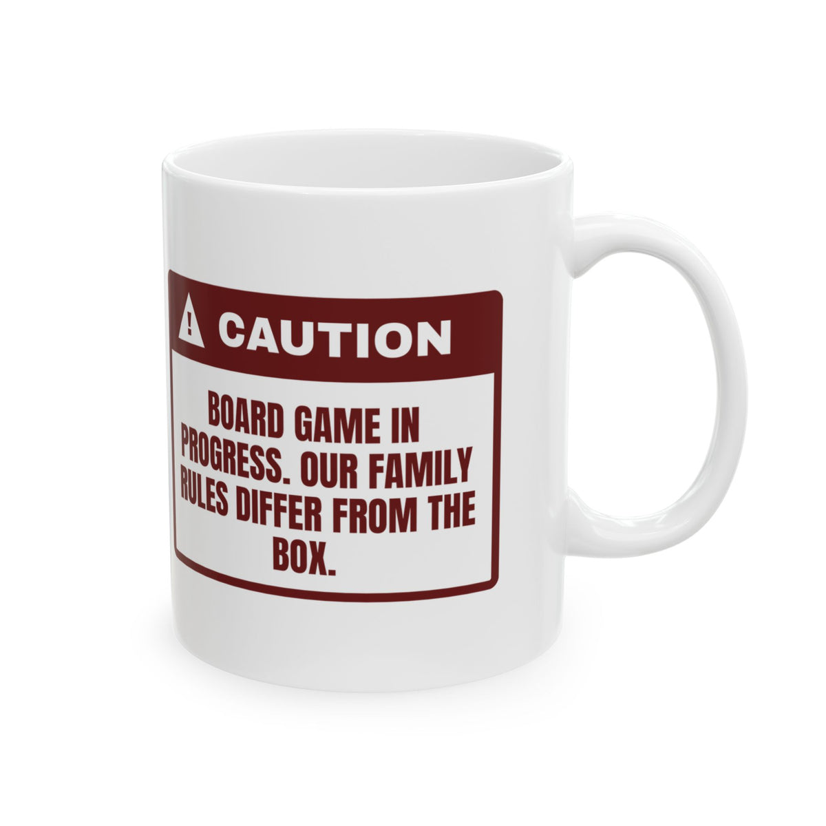 Funny Christmas Family Coffee Mug House Rules Differ From The Box