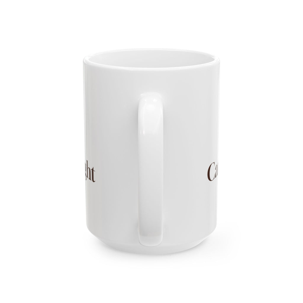 Cozy Christmas Coffee Mug Pine Plaid And Candlelight