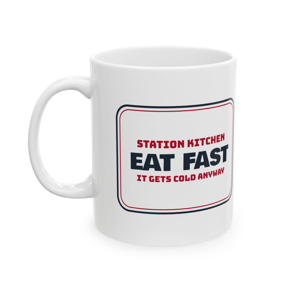 Funny Paramedic Coffee Mug Eat Fast It Gets Cold Anyway