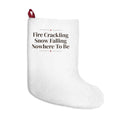 Cozy Christmas Stocking Fire Crackling Snow Falling Nowhere To Be