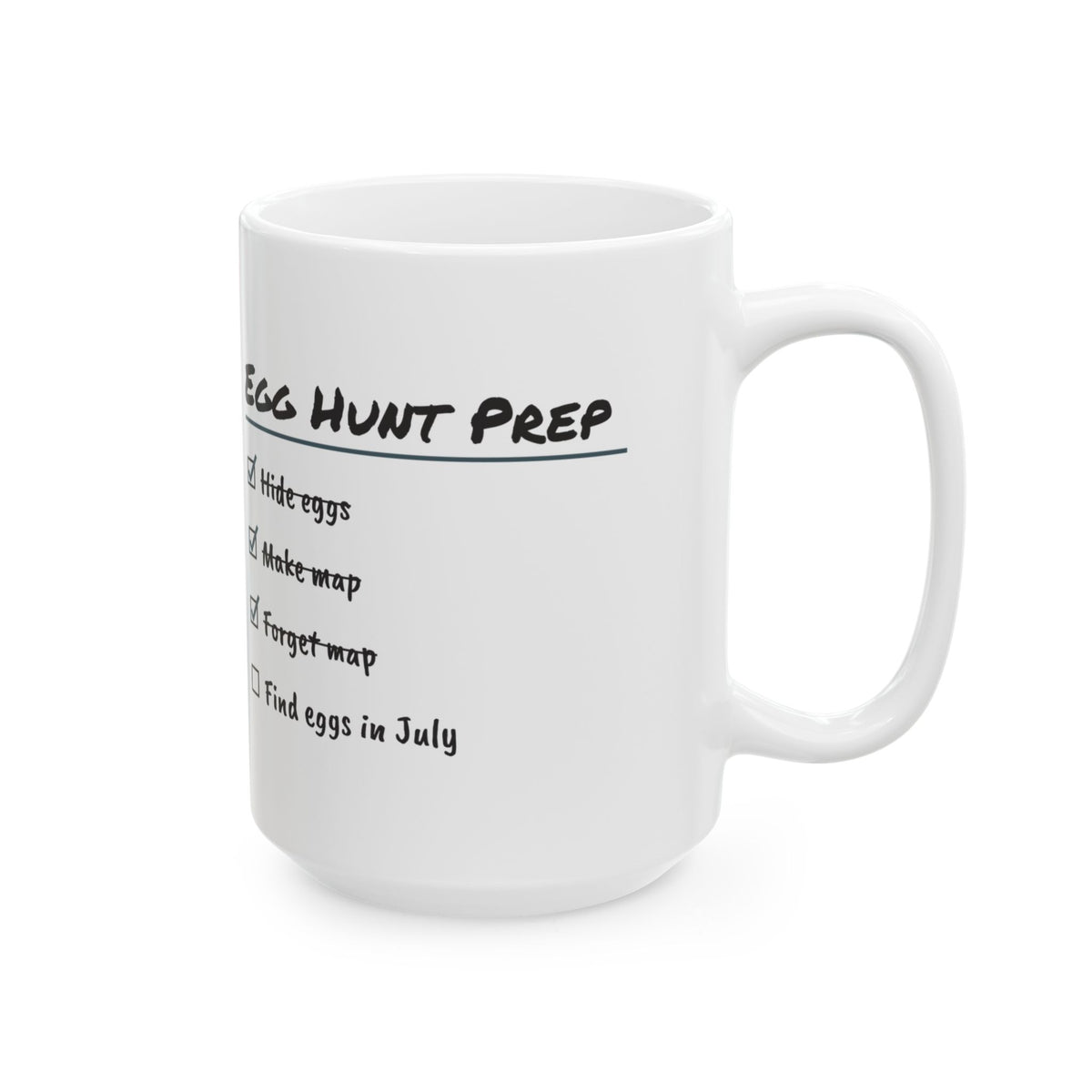 Funny Egg Hunt Coffee Mug Checklist For Parents Dad Mom