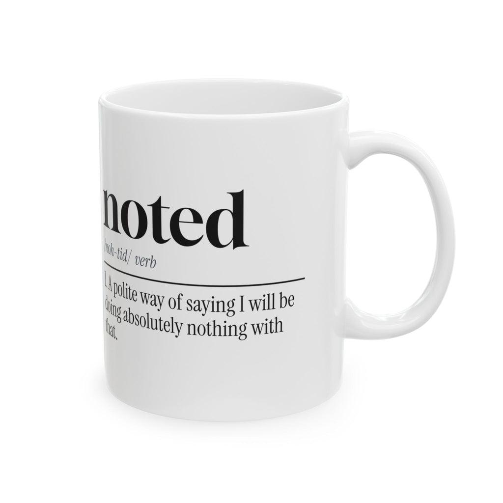 Funny Sarcastic Coffee Mug Noted Definition For Coworkers