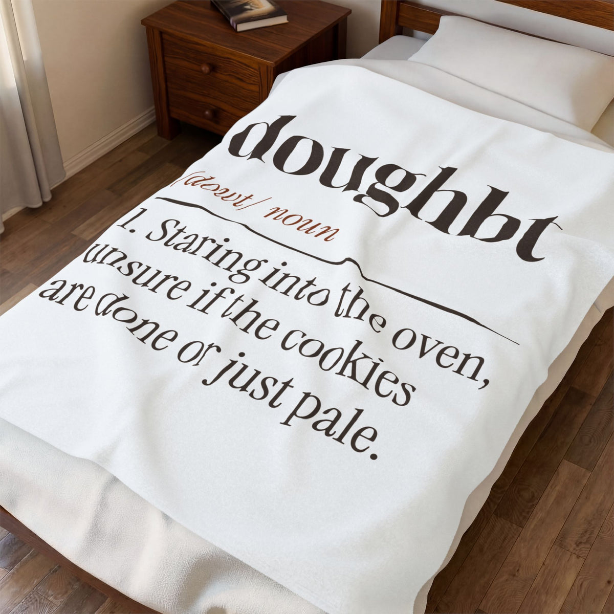 Funny Christmas Baking Throw Blanket Doughbt Definition For Cookie Bakers
