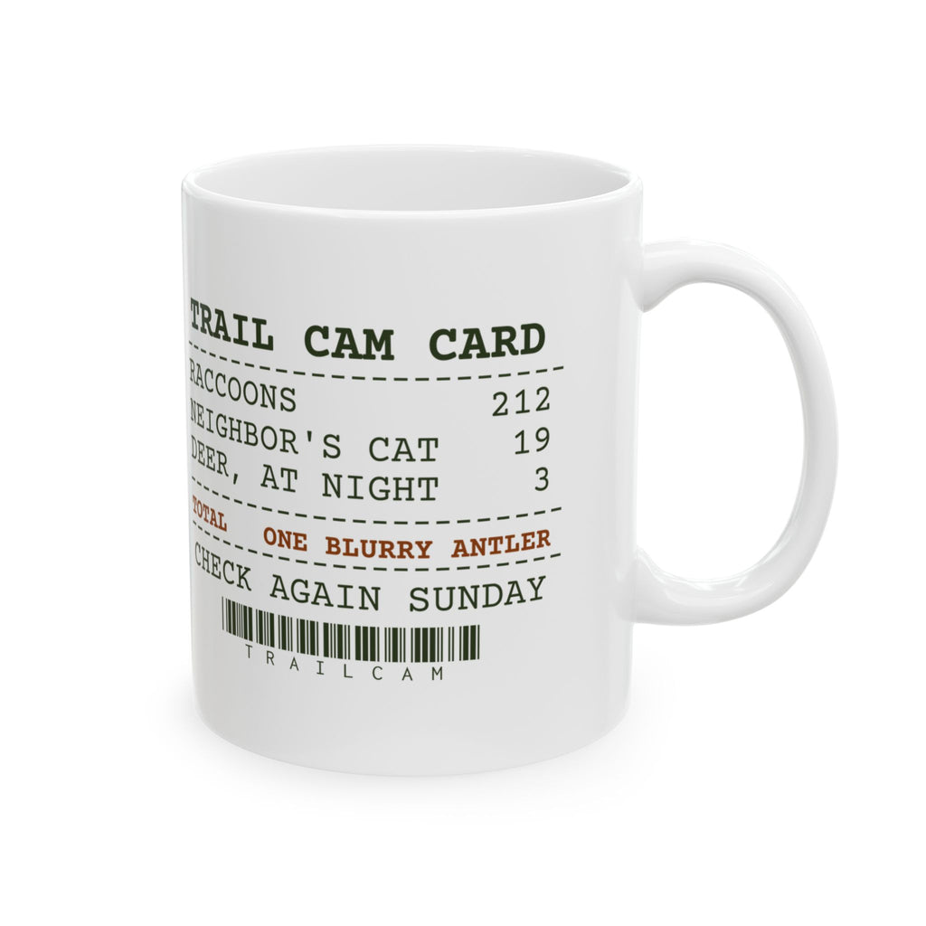 Funny Hunting Coffee Mug Trail Cam 212 Raccoons One Blurry Antler