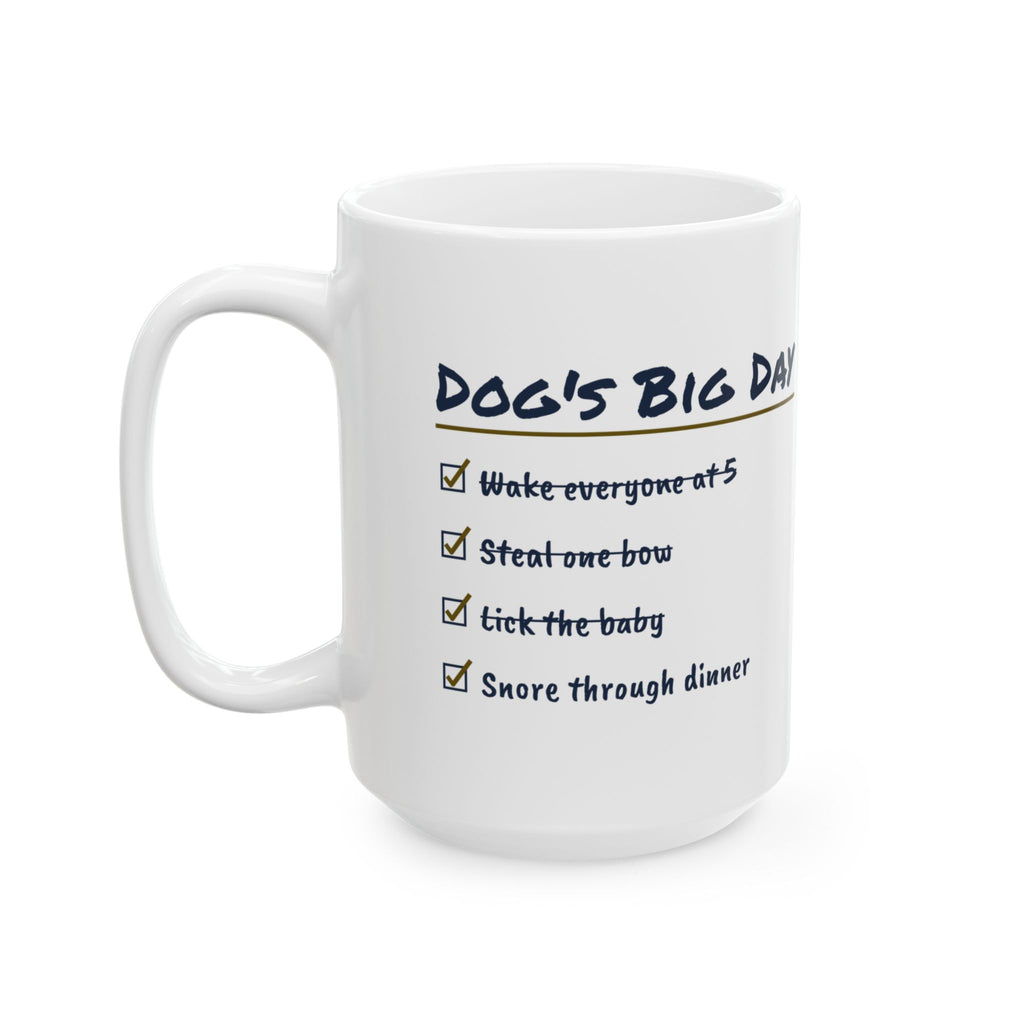 Funny Christmas Dog Coffee Mug Steal One Bow Checklist For Dog Owners