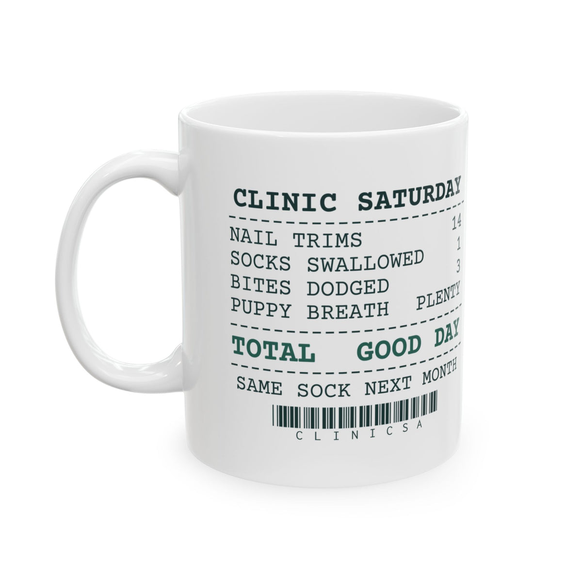 Funny Veterinarian Coffee Mug Socks Swallowed 1 Bites Dodged 3
