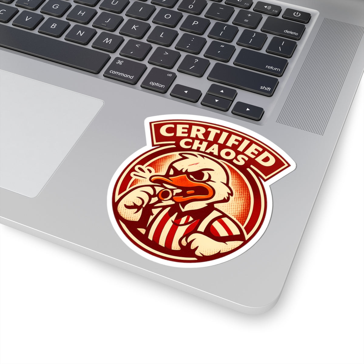 Certified Chaos Funny Retro Goose Referee Sticker