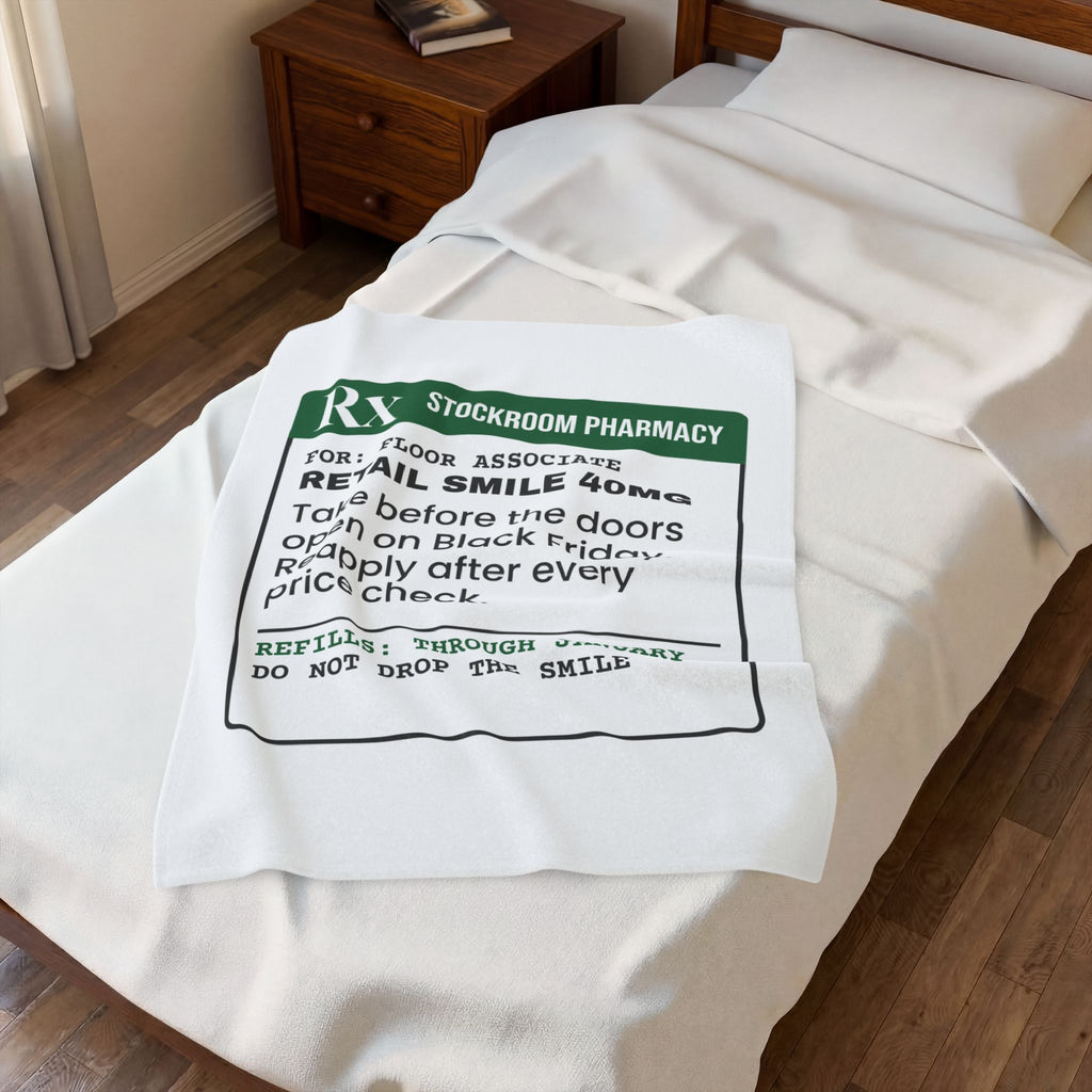 Funny Christmas Retail Throw Blanket Retail Smile 40mg Prescription