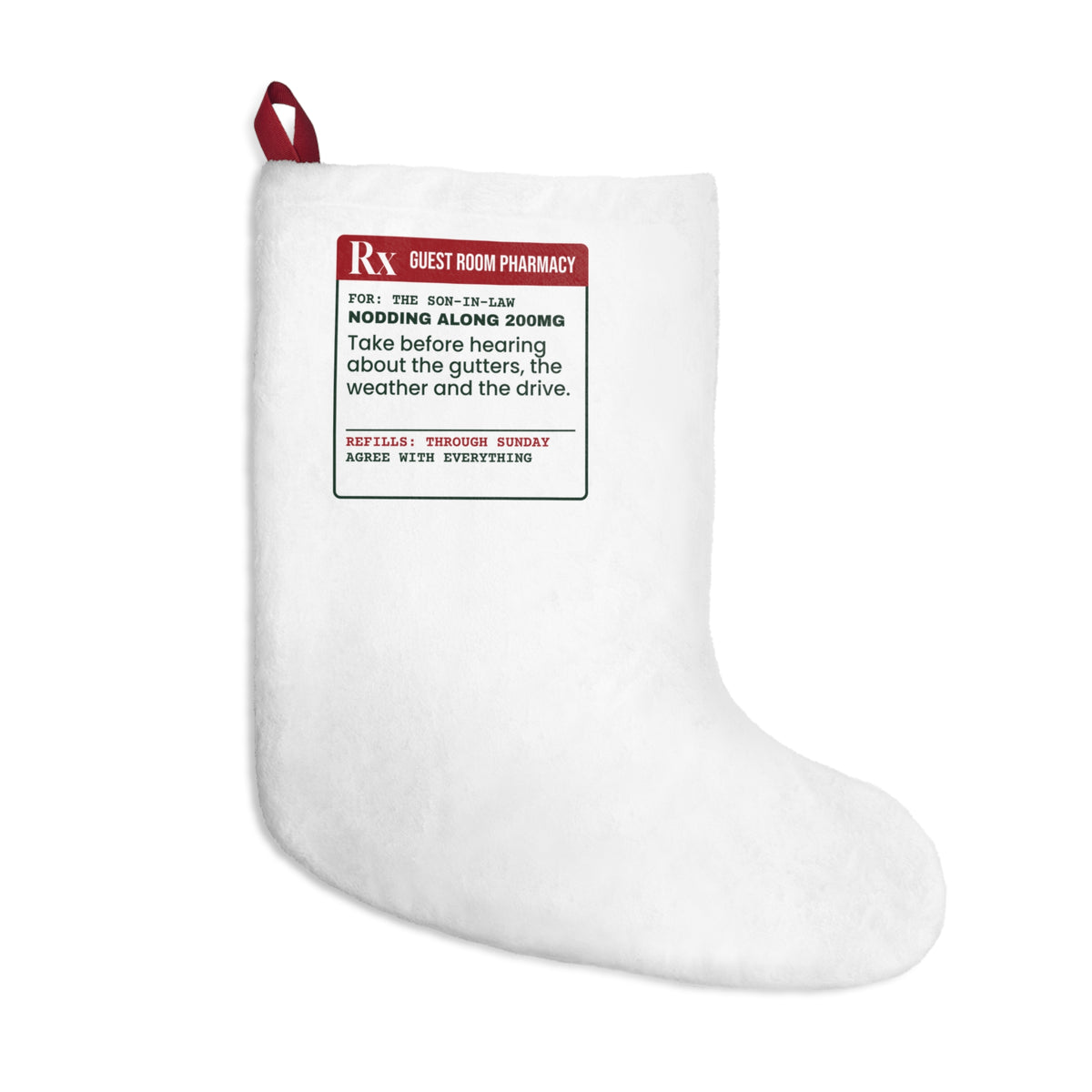 Funny Christmas Stocking Nodding Along 200mg Through Sunday