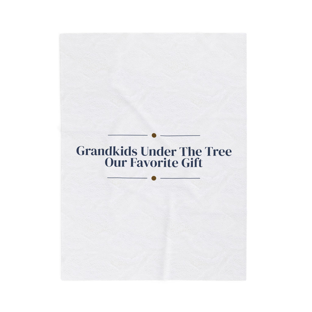 Christmas Grandparents Throw Blanket Grandkids Under The Tree Keepsake