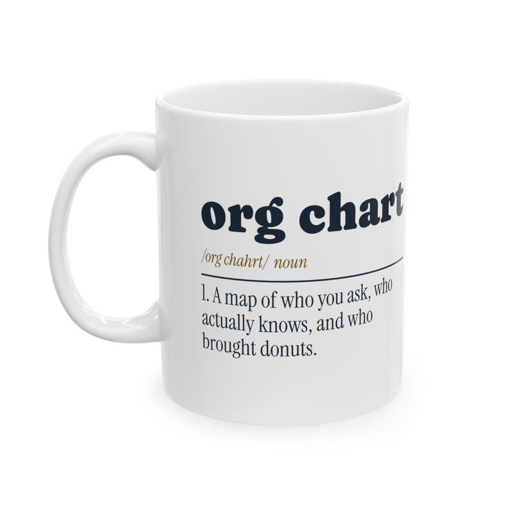 Funny Office Coffee Mug Org Chart Definition For Managers