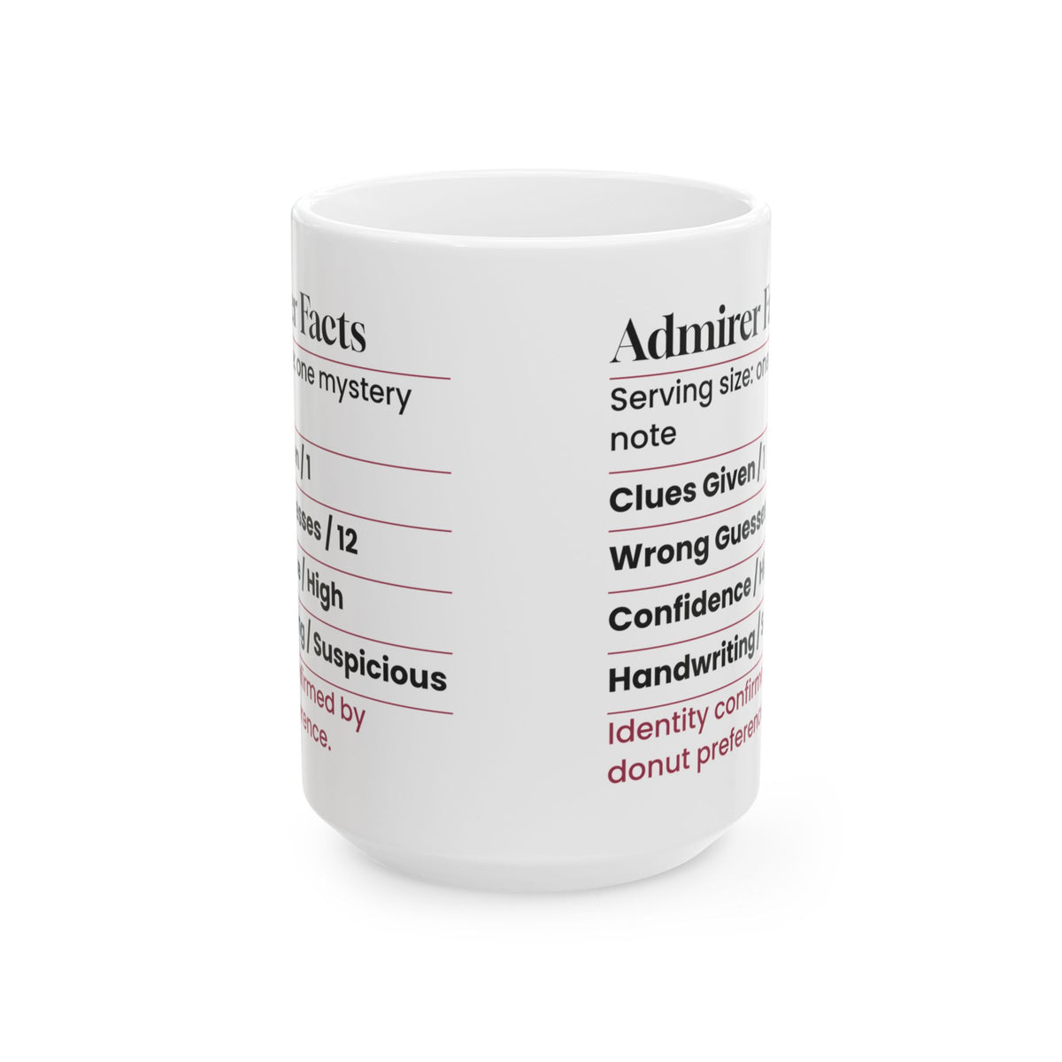 Funny Secret Admirer Facts Coffee Mug For Coworkers