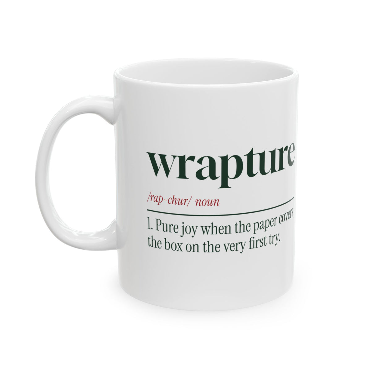 Funny Christmas Wrapping Paper Coffee Mug Wrapture Definition