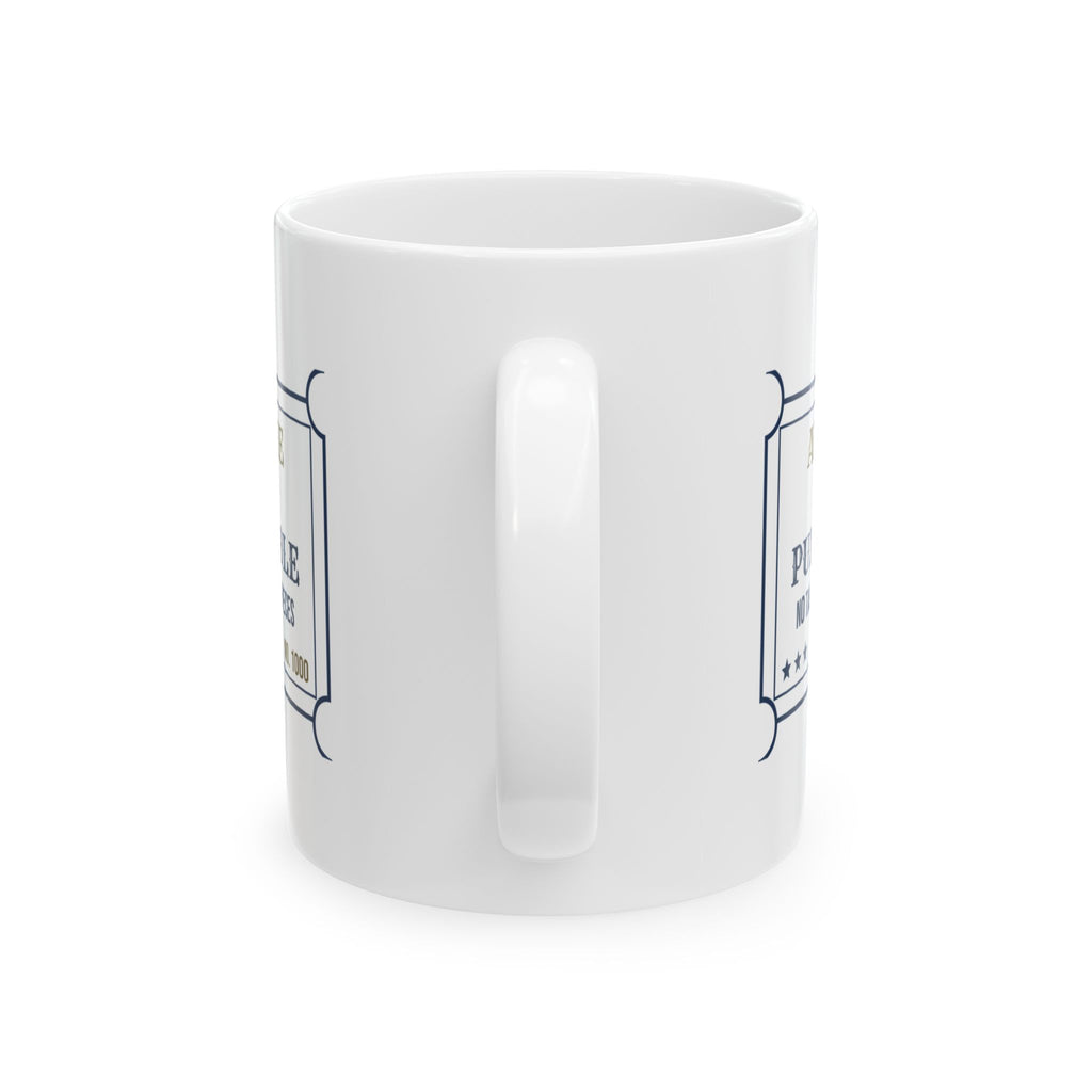 Puzzle Coffee Mug Admit One No Talking During Sky