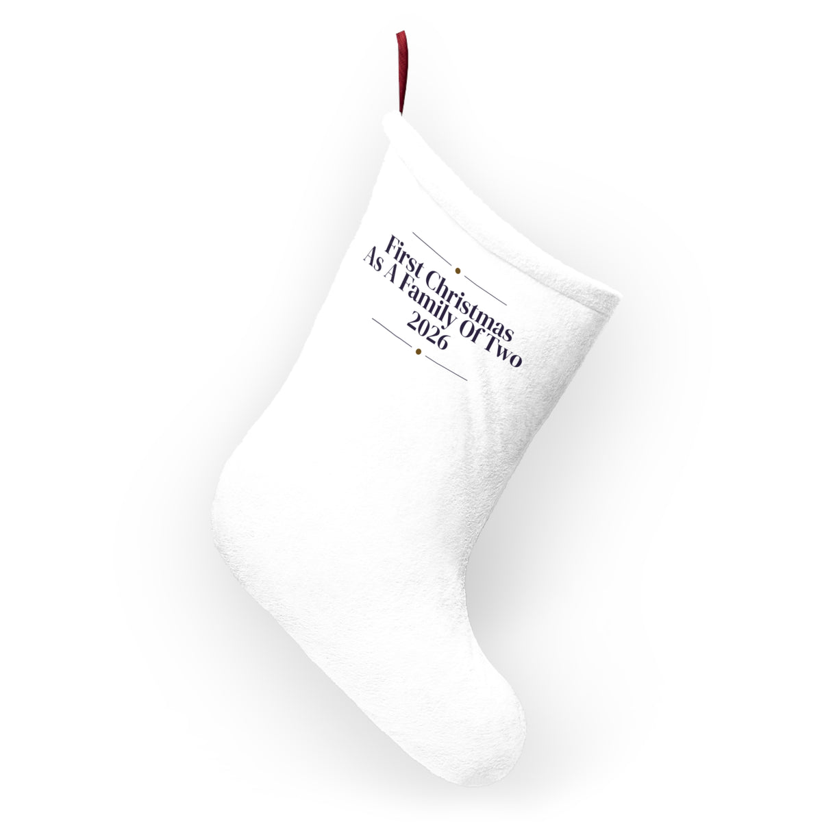 First Christmas Married Christmas Stocking As A Family Of Two 2026