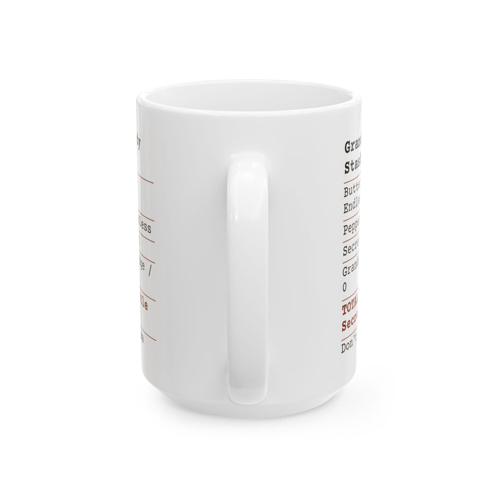 Funny Grandpa Candy Receipt Coffee Mug Secret For Grandpa