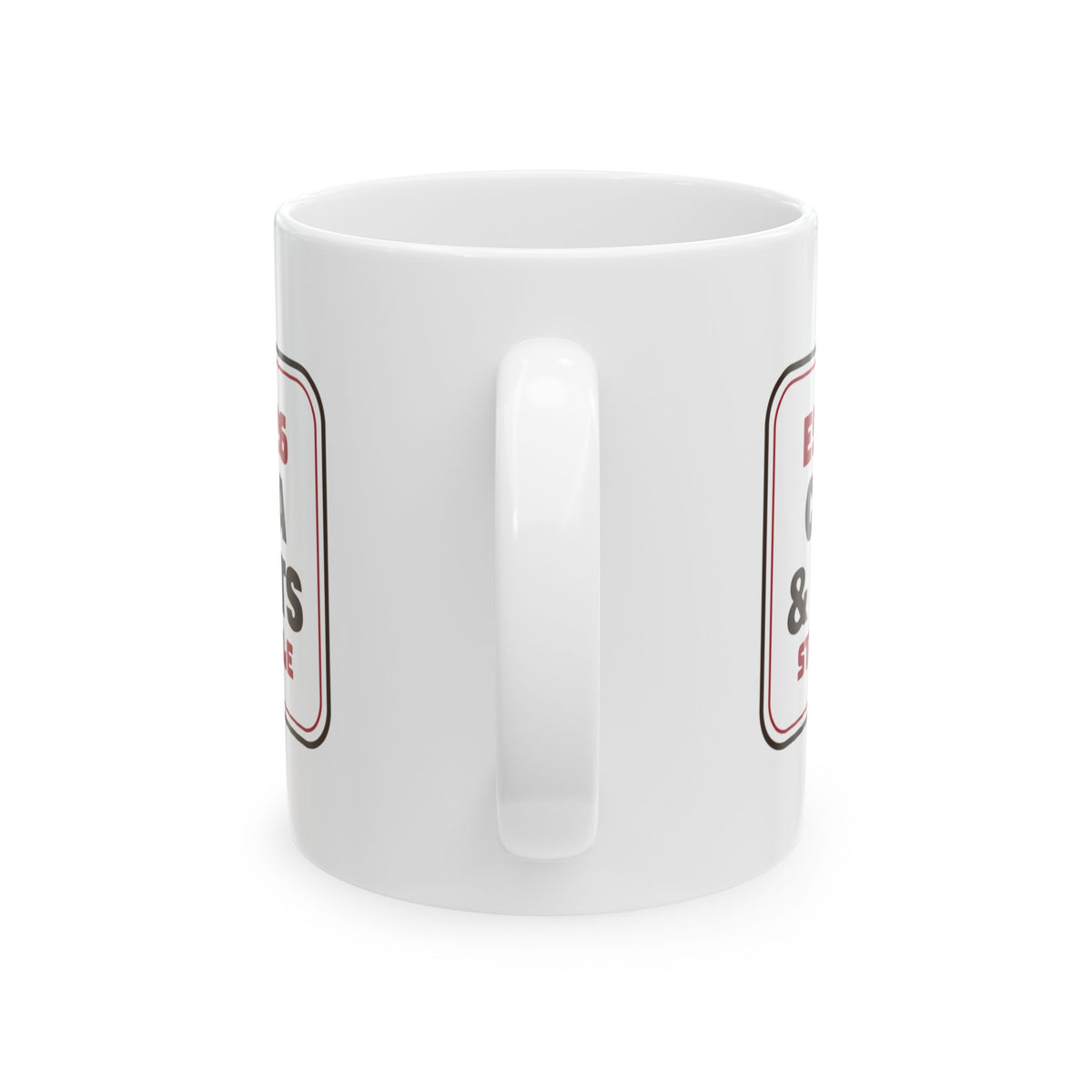Christmas Coffee Mug Cocoa And Quilts Stay Awhile Sign