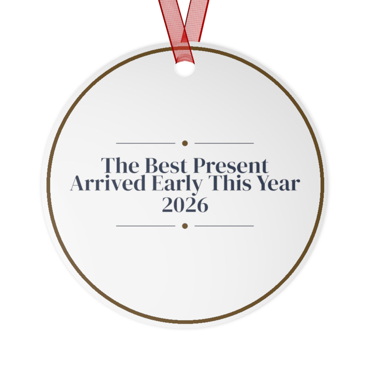 Baby's First Christmas Ornament Our Present Arrived Early 2026