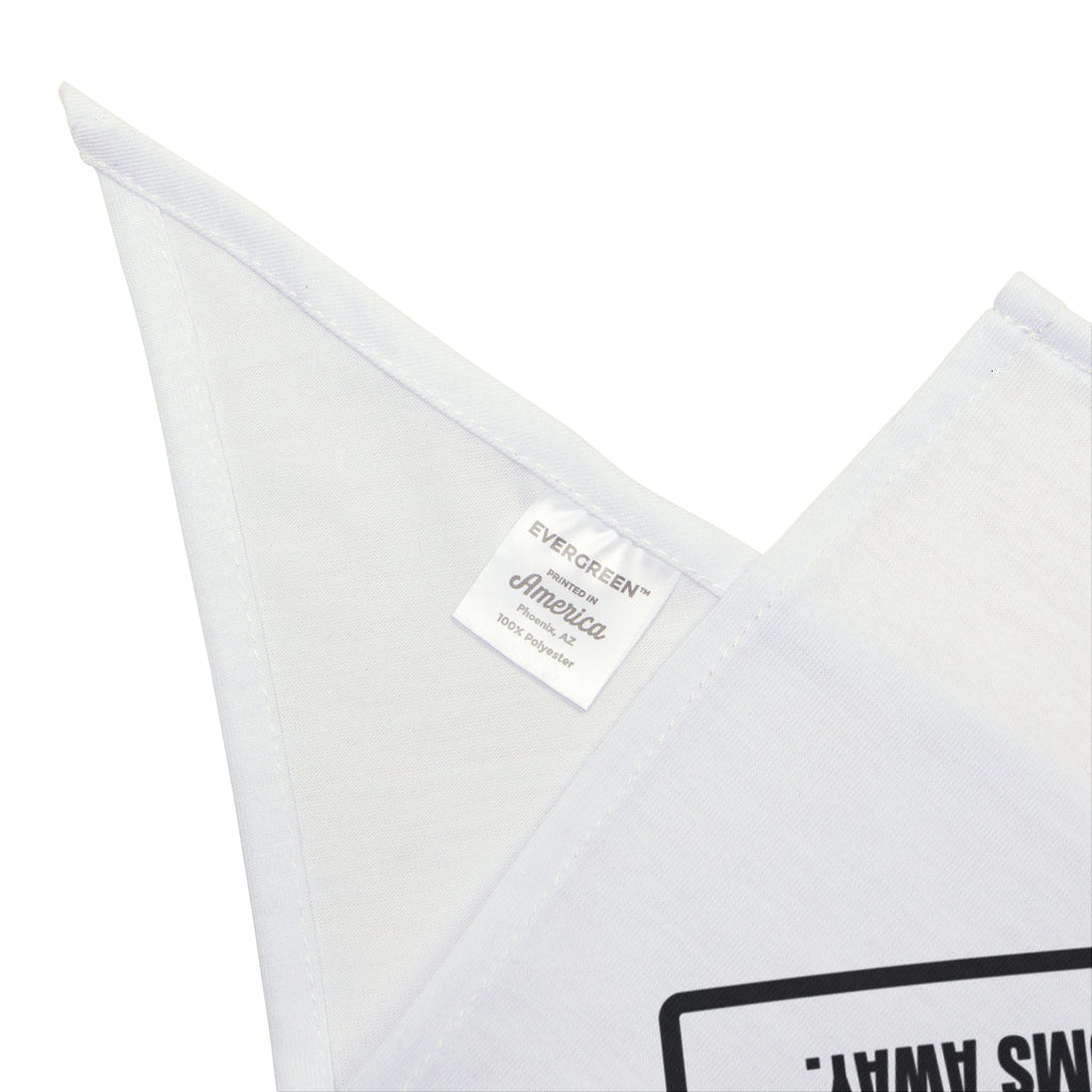Funny Cat Dad Dog Bandana Notice Treat Bag Opened Cats Arriving