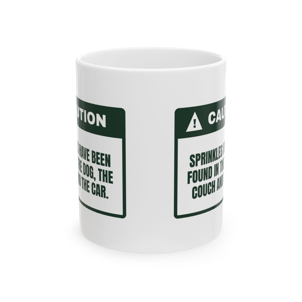 Funny Christmas Coffee Mug Sprinkles Everywhere Even The Car For Bakers