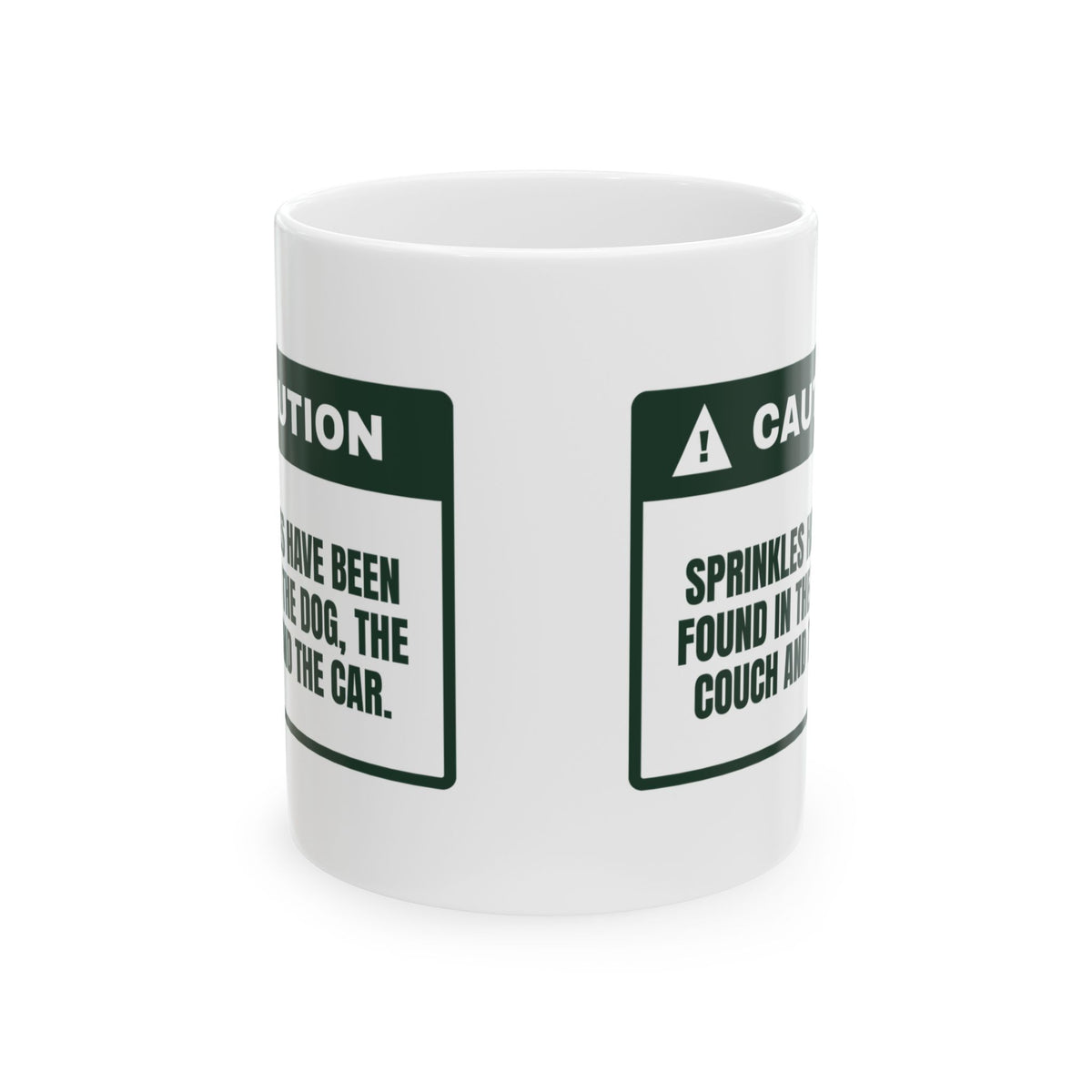 Funny Christmas Coffee Mug Sprinkles Everywhere Even The Car For Bakers