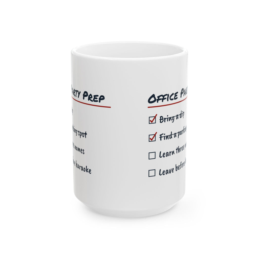 Funny Office Christmas Coffee Mug Office Party Prep Checklist