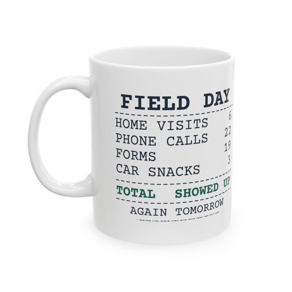 Social Worker Coffee Mug Home Visits 6 Phone Calls 22 Field Day Receipt