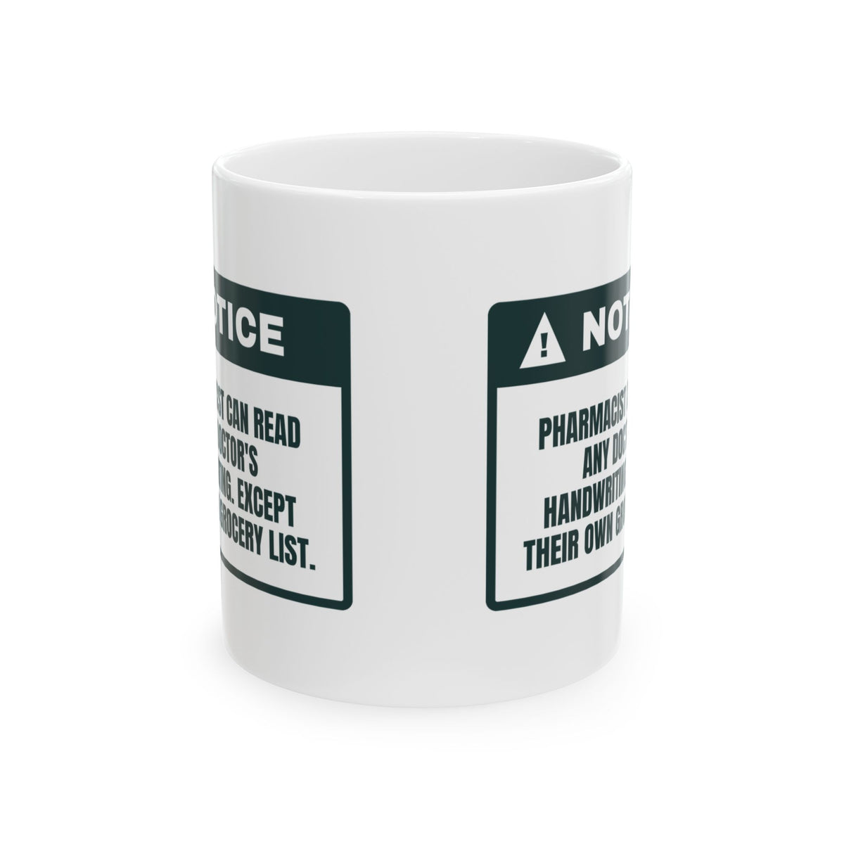 Funny Pharmacist Coffee Mug Reads Any Prescription Not My Grocery List